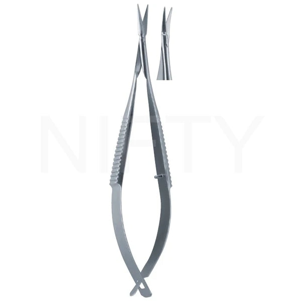 Vannas Scissor, Curved, 8cm/3.25"