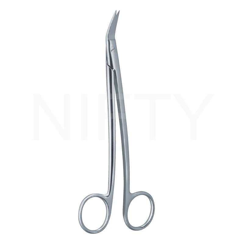 Dean Surgical Scissor, 1 Blade serrated, 17.5cm/7